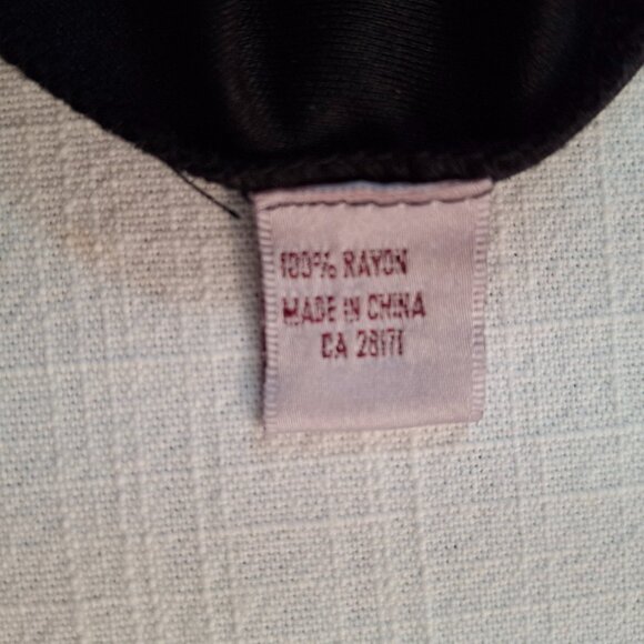 Black Fine Filigree Crochet Corset Sz M Lined Scalloped Edges Stretchy - Picture 16 of 16